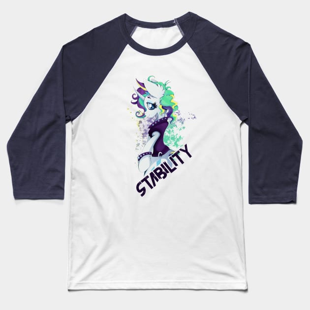 Punk Rarity Baseball T-Shirt by RarieDash